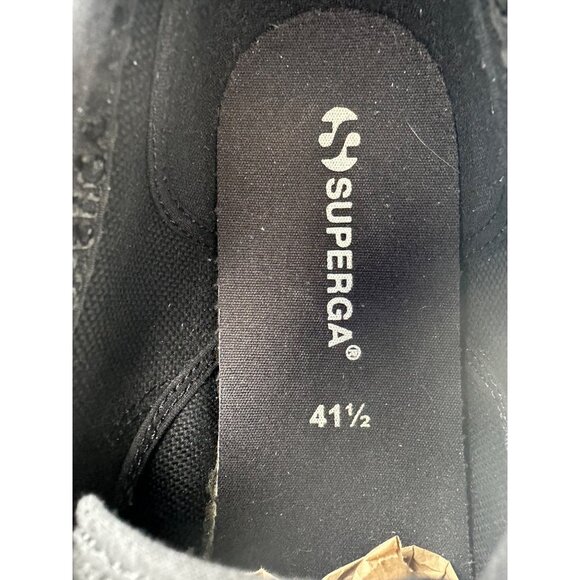 Superga Cotu Classic Sneakers Women’s US 10  Black Canvas Casual Shoes - Picture 11 of 11